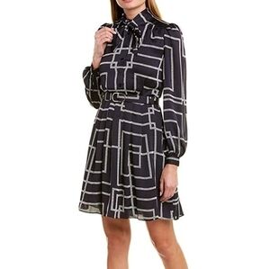 Joie silk tasma‎ belted button down dress belted silk